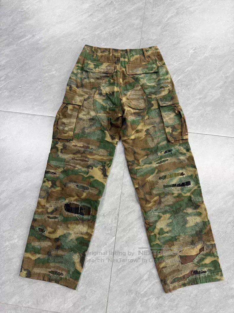 Givenchy Givenchy Camouflage Distressed Destroyed Denim Pants Size US 26 / EU 42 - 2 Thumbnail