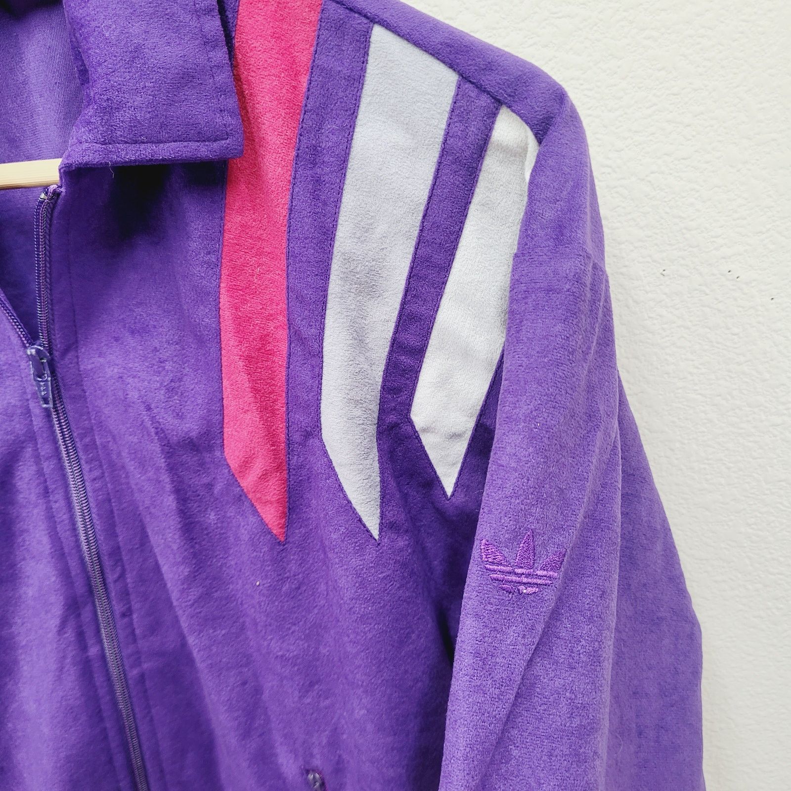 Adidas VTG 90s Adidas Track Jacket Fits M/L (Tag S) Cropped Boxy Size M / US 6-8 / IT 42-44 - 4 Thumbnail