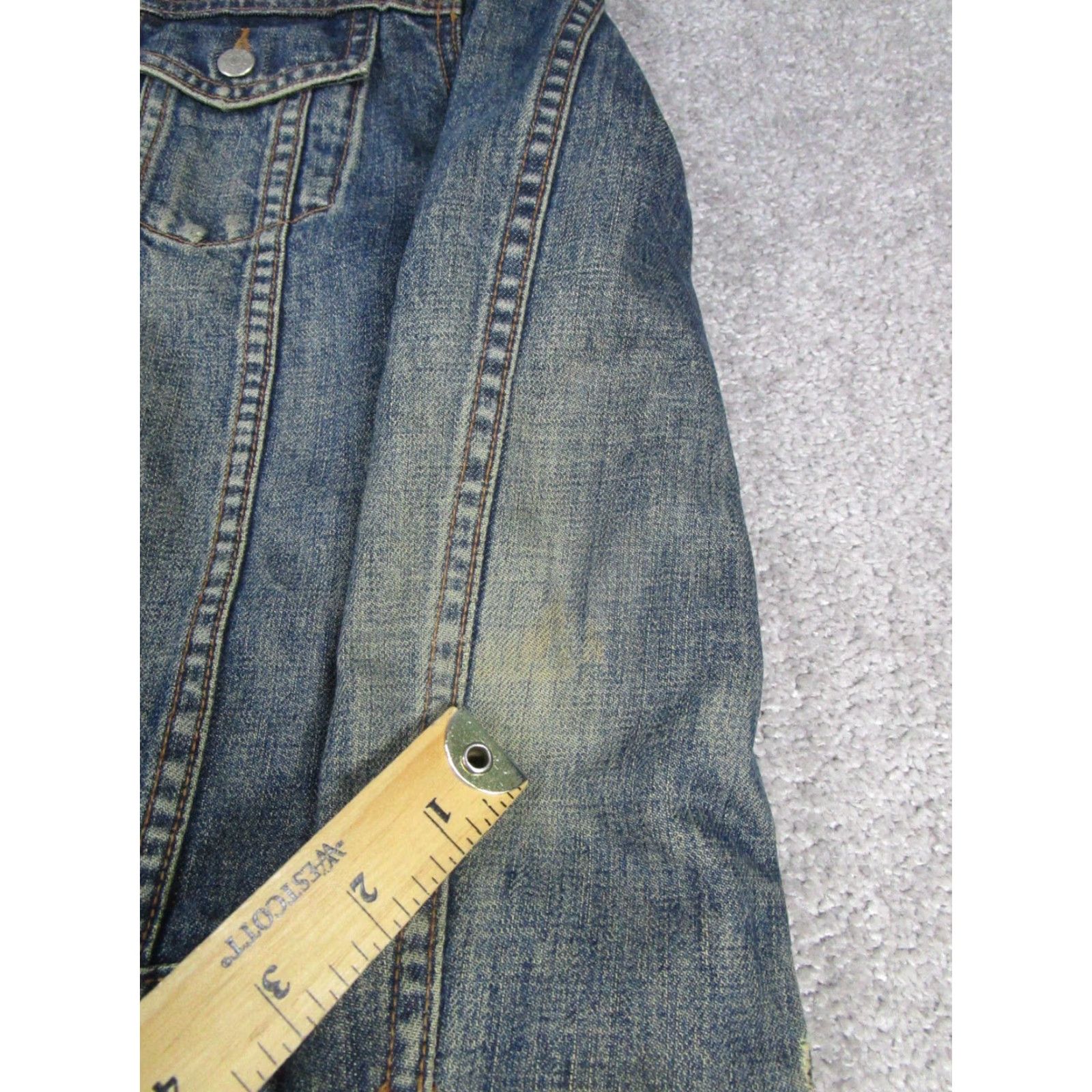 J.Crew J.CREW Jacket Mens S Blue Cotton Denim Size S / US 4 / IT 40 - 6 Thumbnail