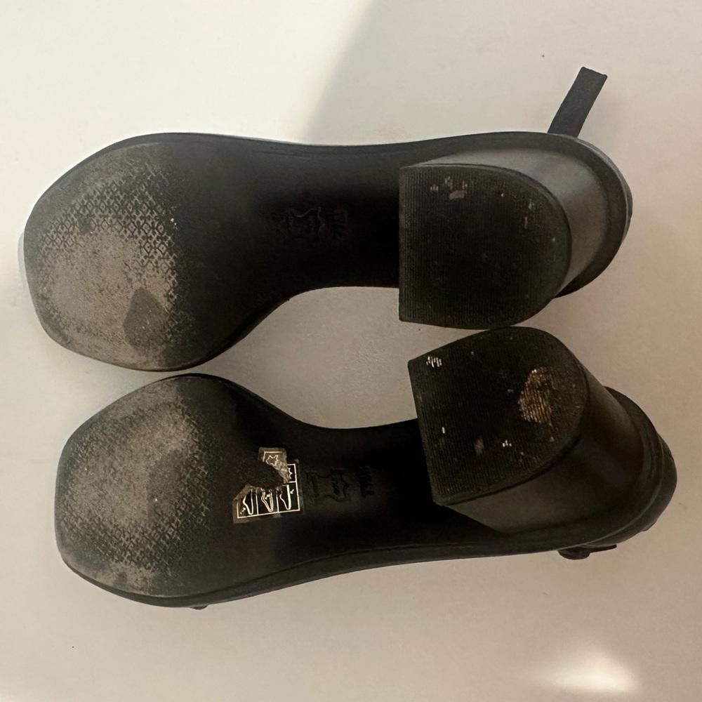 Tory Burch Tory Burch Gabrielle Ankle Strap Block Heel Sandal Black 7.5 Size US 7.5 / IT 37.5 - 7 Thumbnail