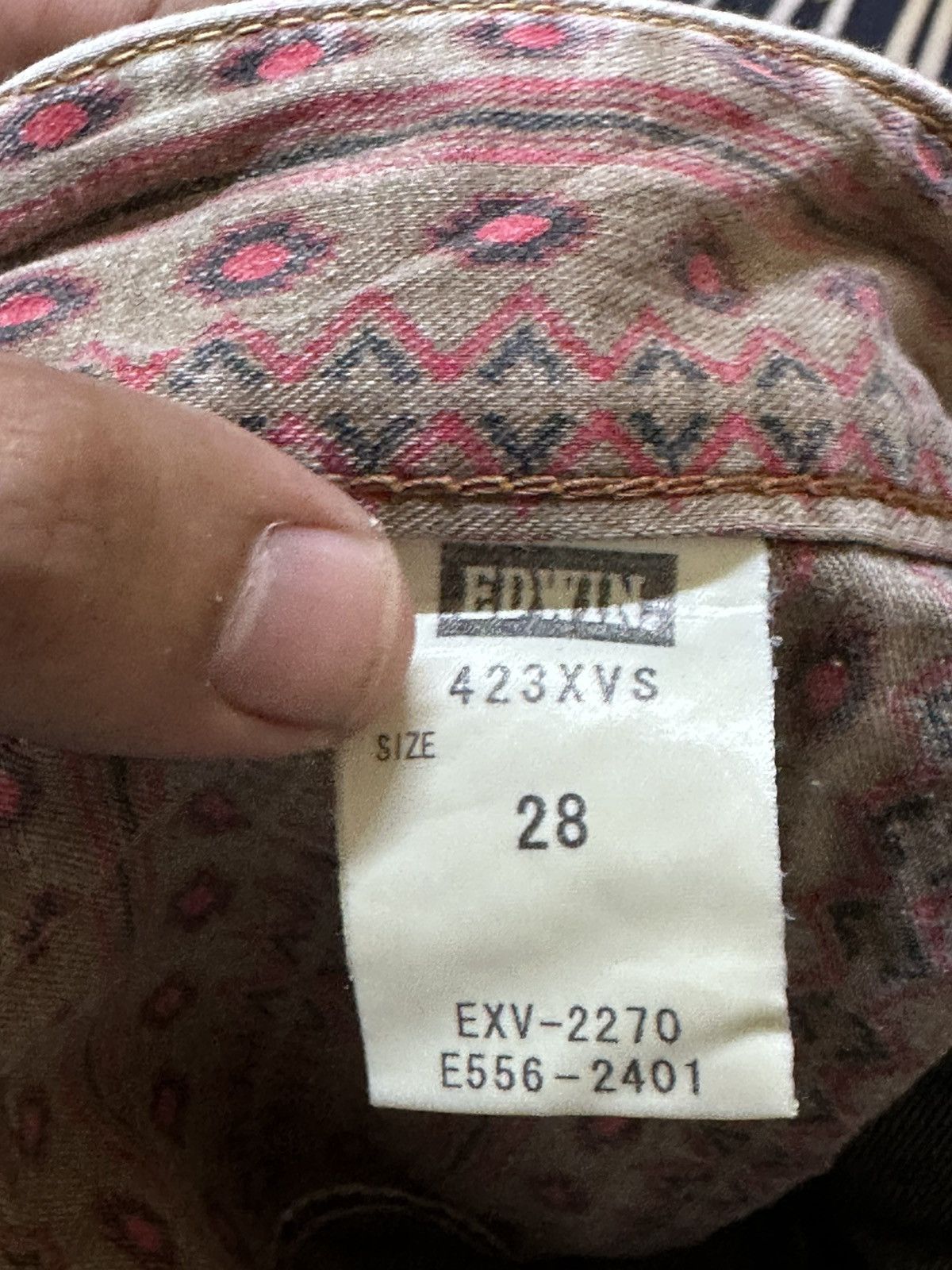 Edwin Vintage Edwin Exclusive Vintage Whiskers Distressed Denim Size US 30 / EU 46 - 9 Thumbnail