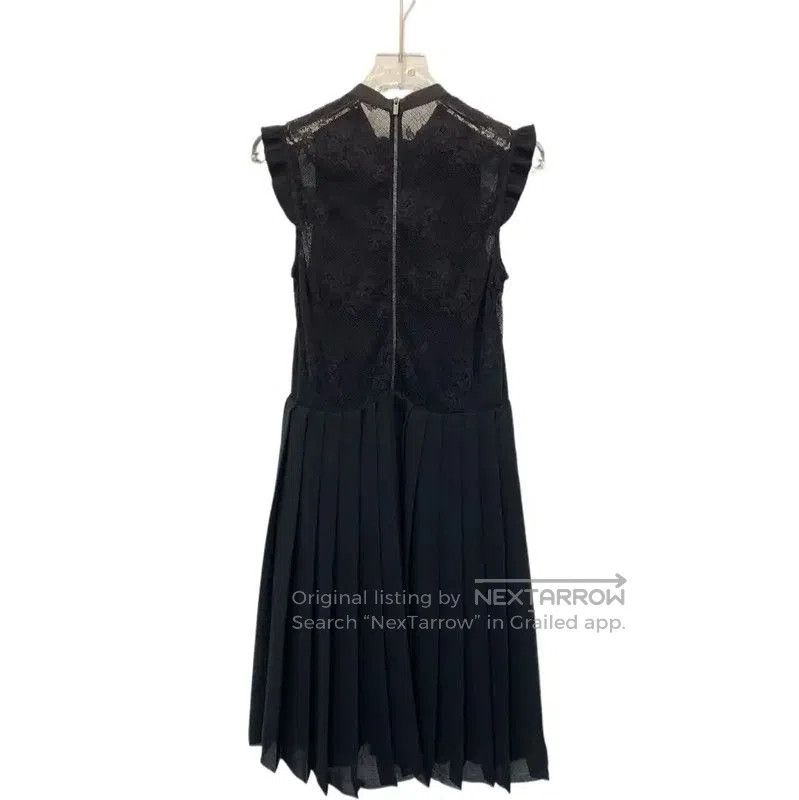 Miu Miu Miu Miu Pleated Black Dress with Embroidery . Size S / US 4 / IT 40 - 4 Thumbnail