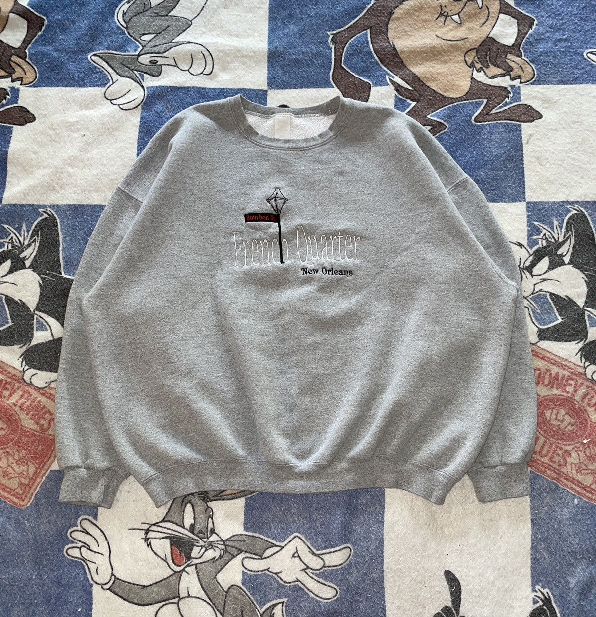 The French Quarter New Orleans Vintage Crewneck Sweatshirt. 