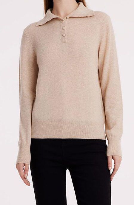 Other cashmere troyer beige sweater goelia1995 Size S / US 4 / IT 40 - 9 Thumbnail
