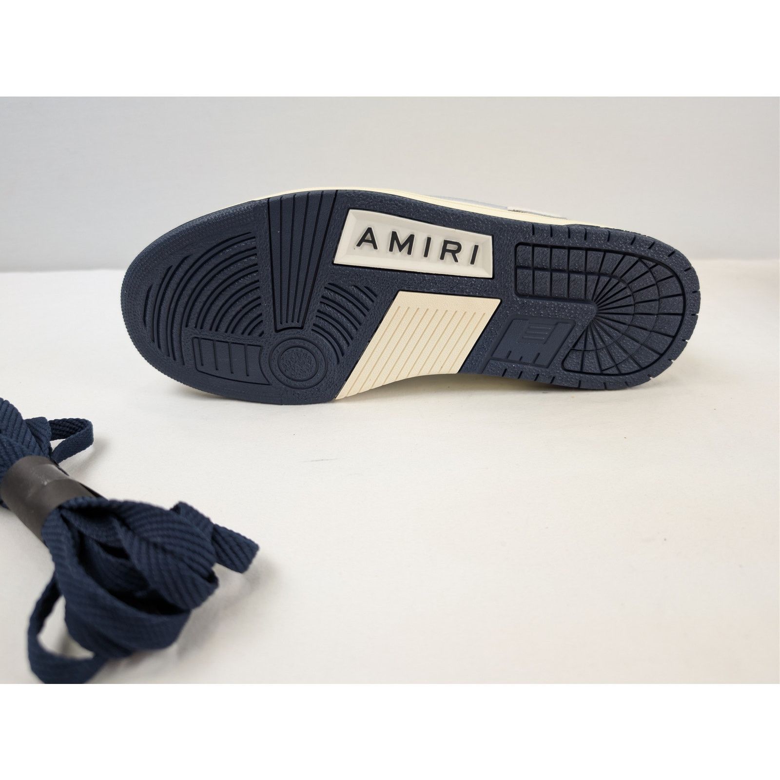 Amiri o1rshd1 MA Quad Skeleton Top Low Sneakers in Midnight Indigo Size US 10 / EU 43 - 13 Thumbnail
