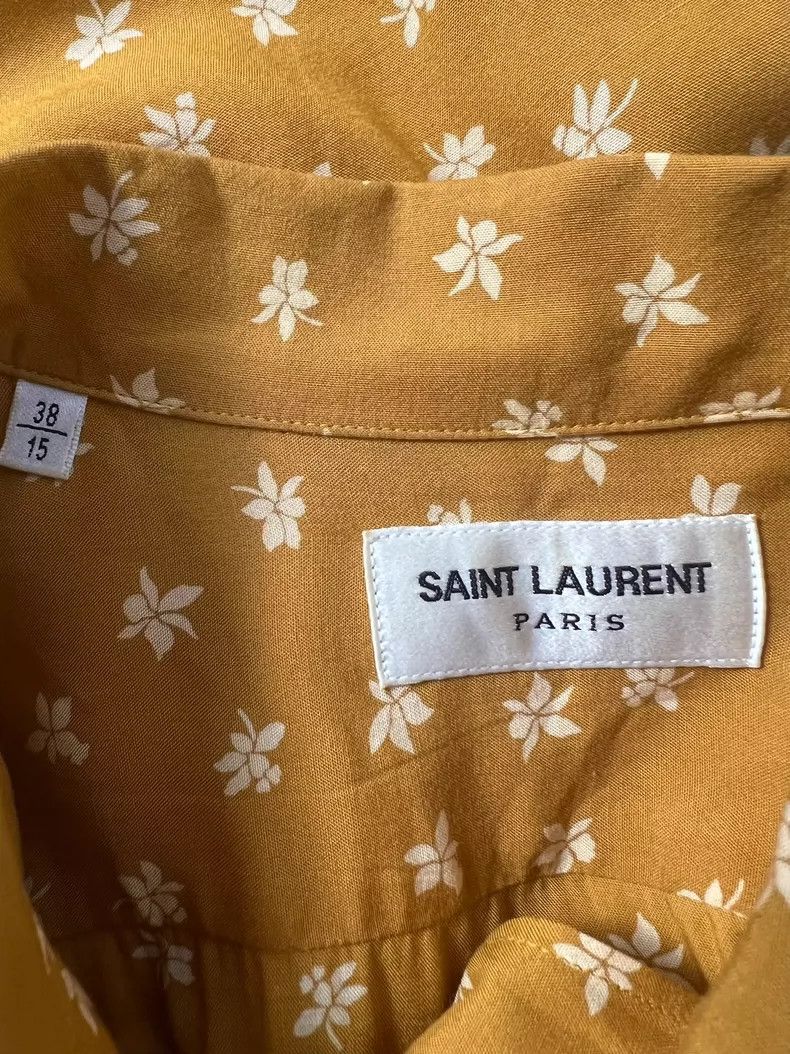 Saint Laurent Paris Saint Laurent Paris size 38 21ss Wild Orchid Shirt 2504-Ne Size US M / EU 48-50 / 2 - 3 Thumbnail