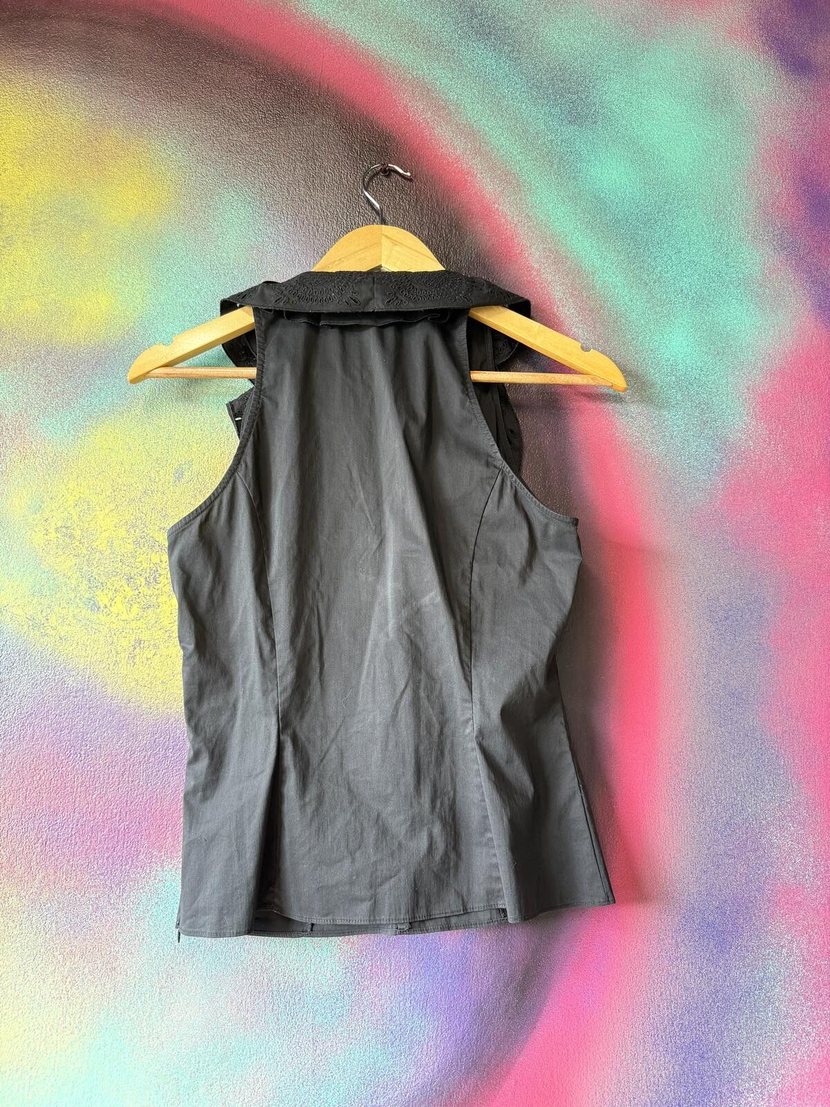 Other Karen millen black blouse with tie neck Size M / US 6-8 / IT 42-44 - 4 Thumbnail