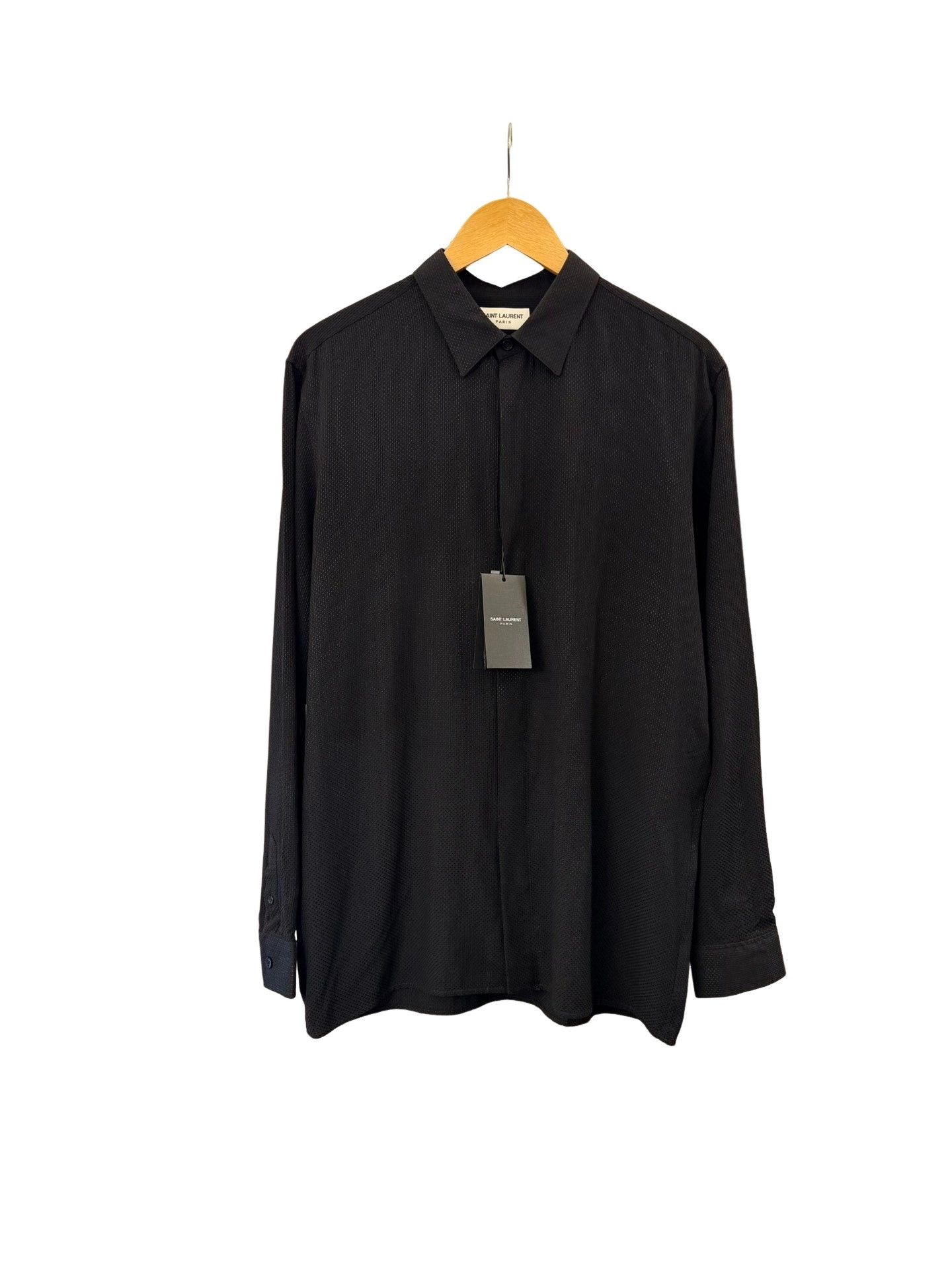 Saint Laurent Paris Saint Laurent Patterned Button Up Shirt Size M Size US M / EU 48-50 / 2 - 1 Thumbnail