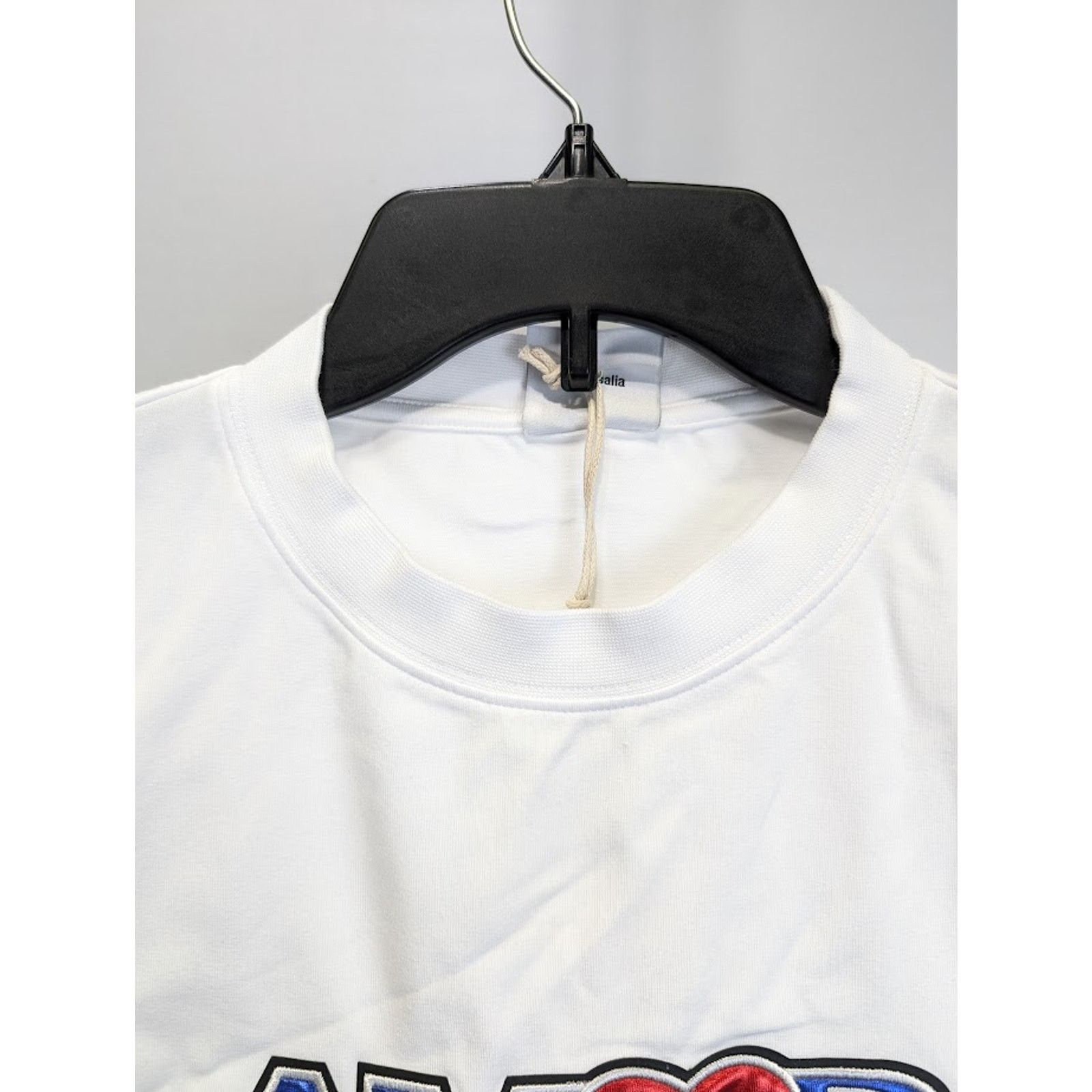 Vetements o1rshd1 Amor Fitted T-Shirt in White Size L / US 10 / IT 46 - 3 Thumbnail