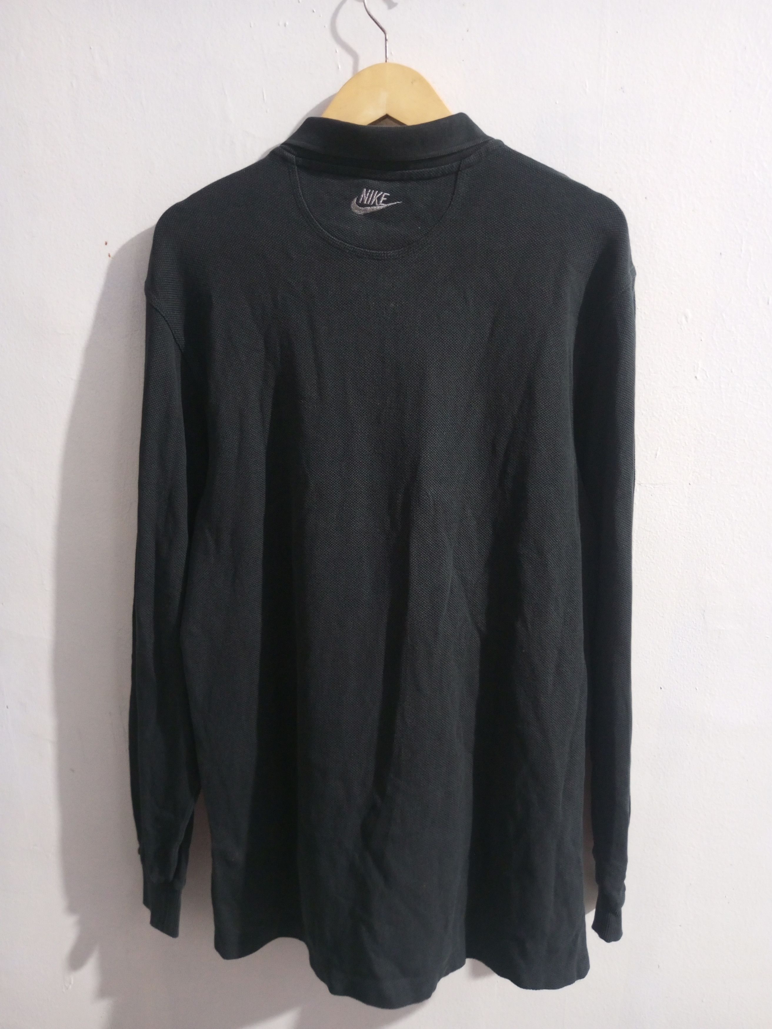 Nike × Vintage Vintage Nike jumpman sunfadded long sleeve polos Size US L / EU 52-54 / 3 - 4 Thumbnail