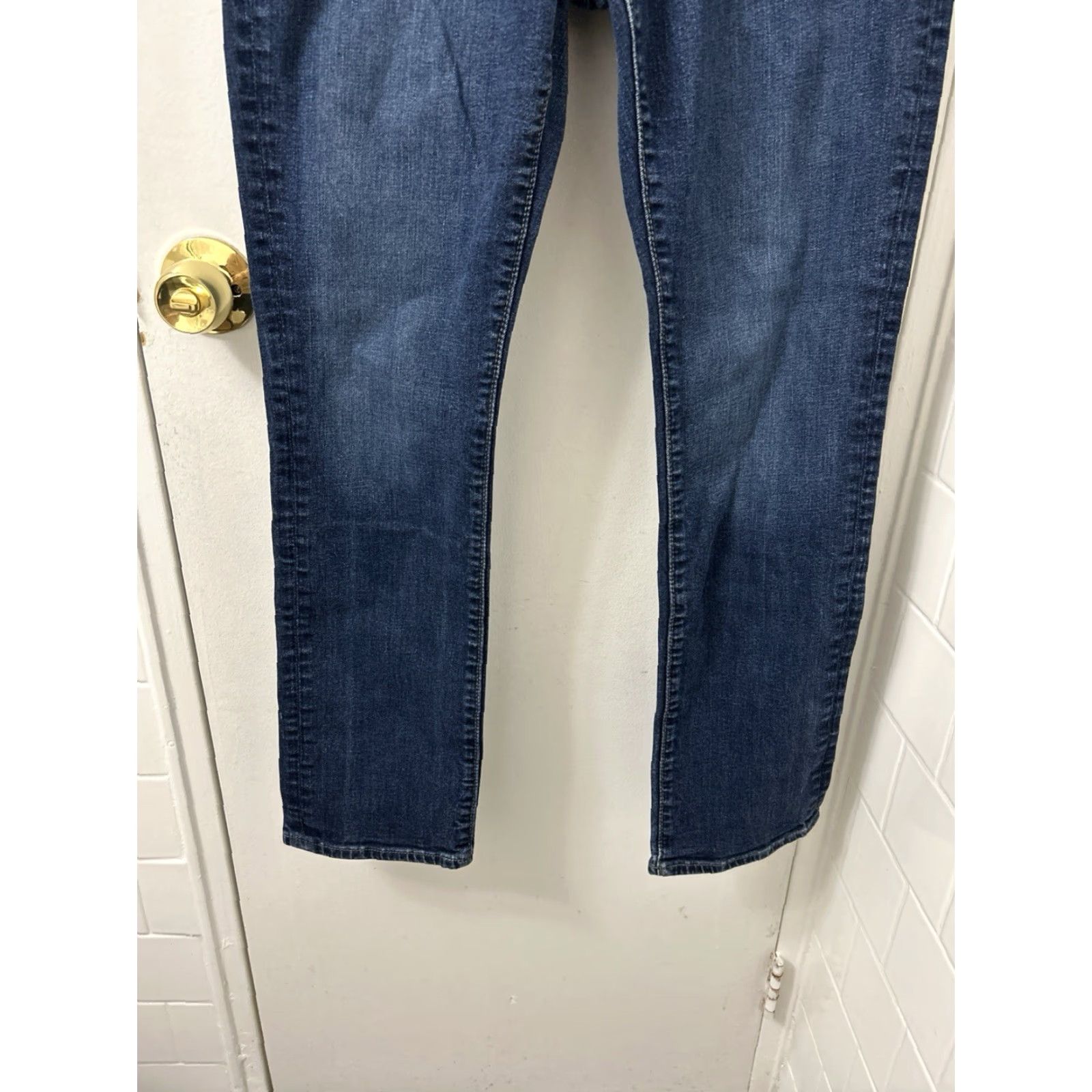 Abercrombie & Fitch Abercrombie & Fitch Jeans Mens 31x30 Dark Wash Straight Stretch Denim Size US 31 - 3 Thumbnail