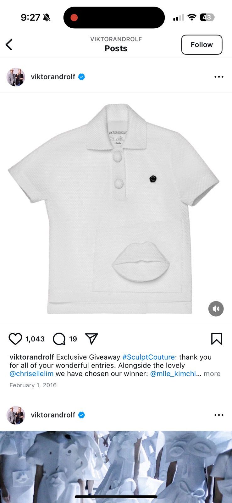 Viktor & Rolf Rare Viktor & Rolf atelier Demi couture 3D tech polo fr 36 Size XS / US 0-2 / IT 36-38 - 11 Thumbnail