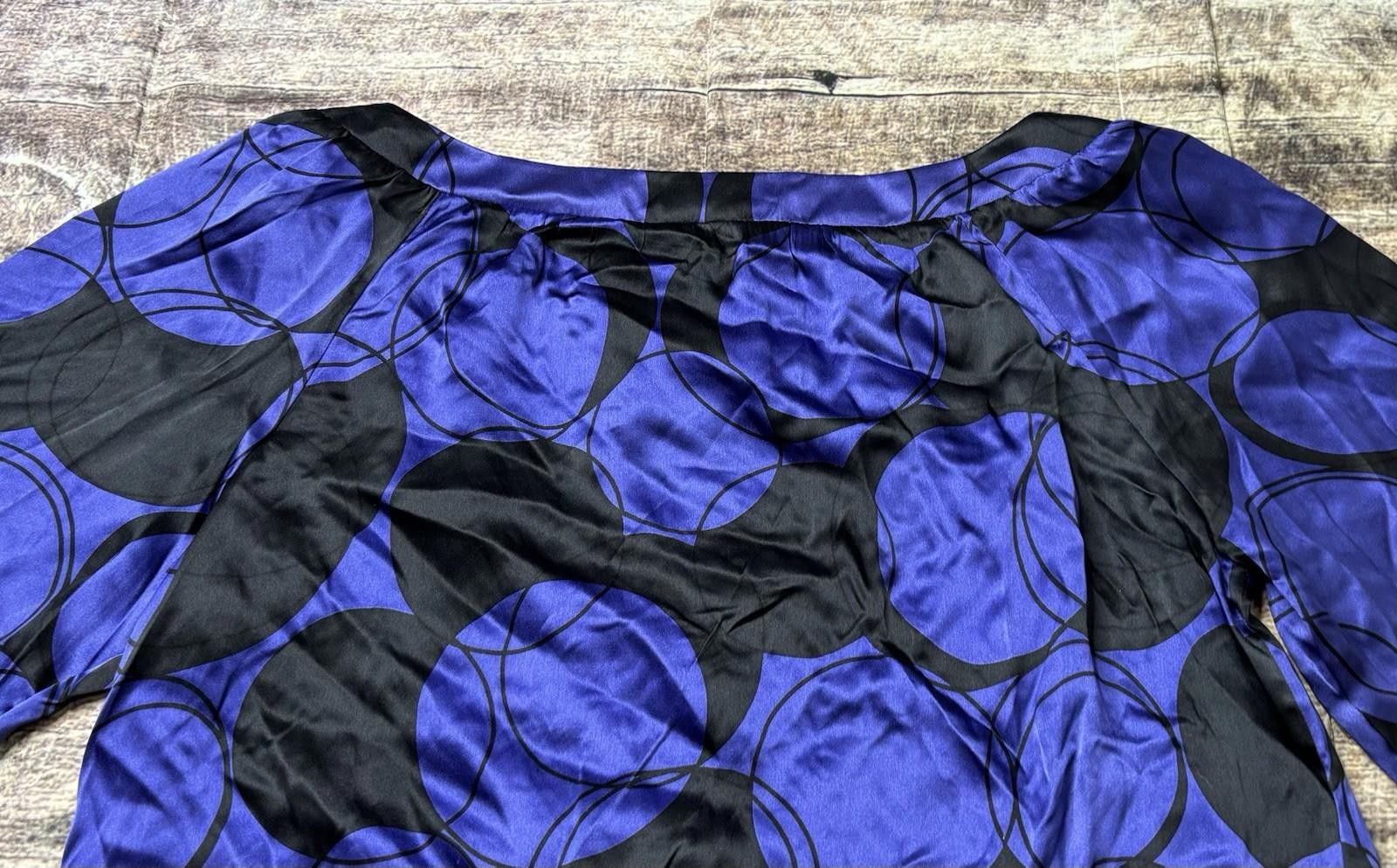 Other Alice & Trixie Top Women's M Silk Geometric Tie Hem Satin Size M / US 6-8 / IT 42-44 - 6 Thumbnail