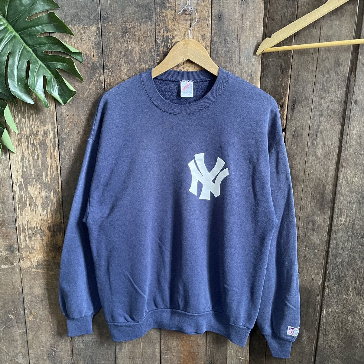 Vintage Vintage 90’s NY Crewneck Sweatshirt Size US L / EU 52-54 / 3 - 1 Thumbnail