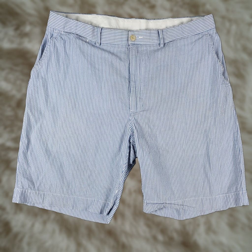 Ralph Lauren Ralph Lauren Shorts Mens Size 36 Blue Stripe Chino Flat Front Cotton Zip Size US 36 / EU 52 - 1 Thumbnail