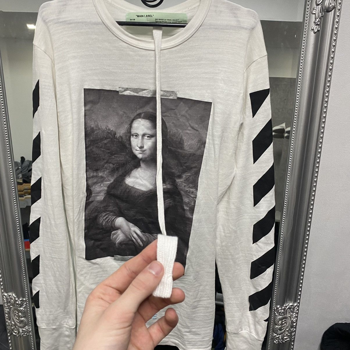 Off-White Off-White Long Sleeve Mona Lisa Big Logo Size US S / EU 44-46 / 1 - 11 Thumbnail