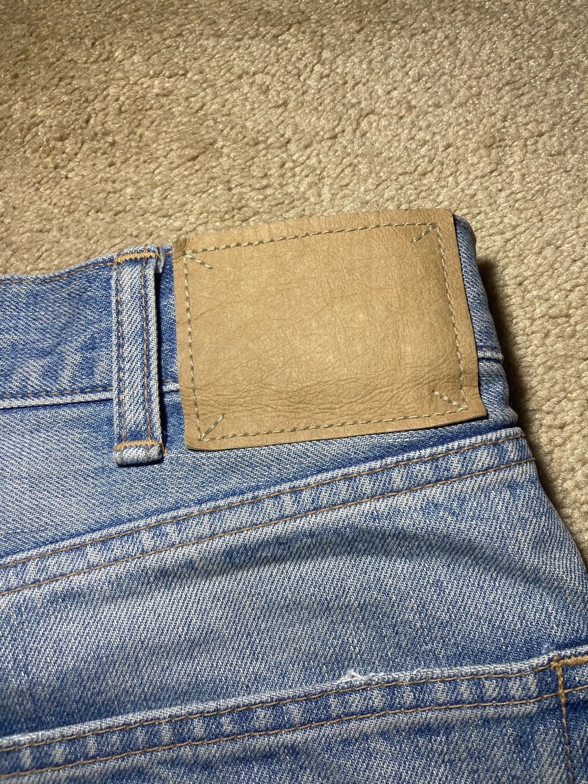 Celine × Hedi Slimane SS21 Celine The Dancing Kid Split Bleach Blue Jeans 2021 RE Size US 28 / EU 44 - 8 Thumbnail