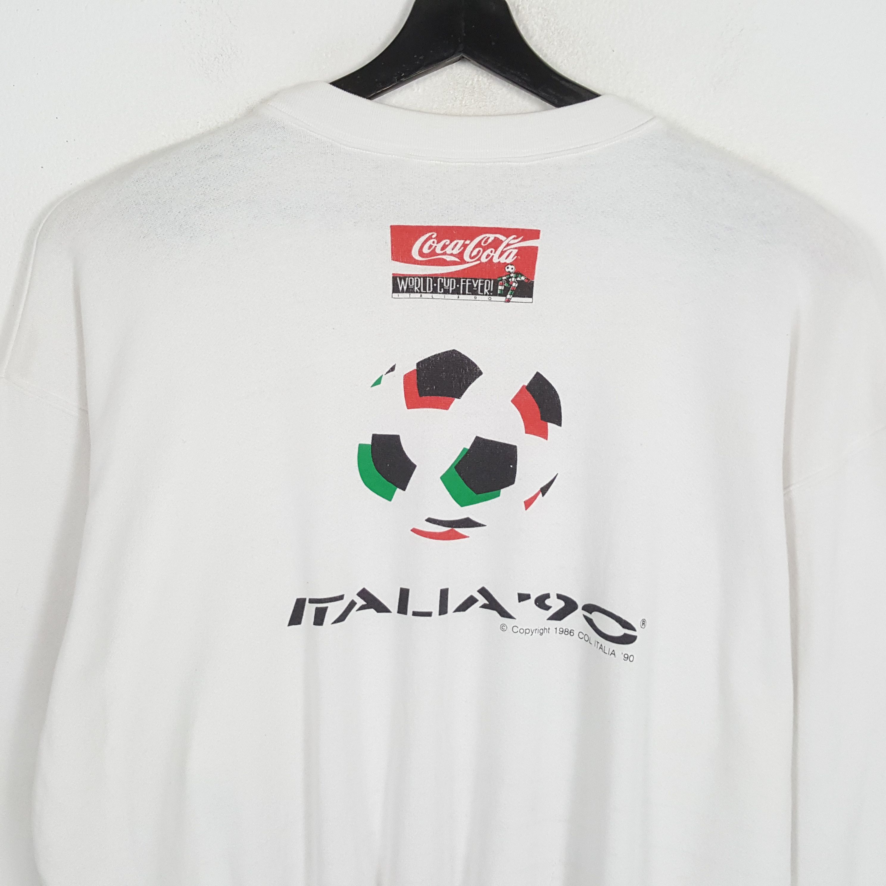 Coca Cola × Vintage COCA COLA WORLD CUP ITALIA 1990 Vintage Sweatshirt Size US XL / EU 56 / 4 - 4 Thumbnail