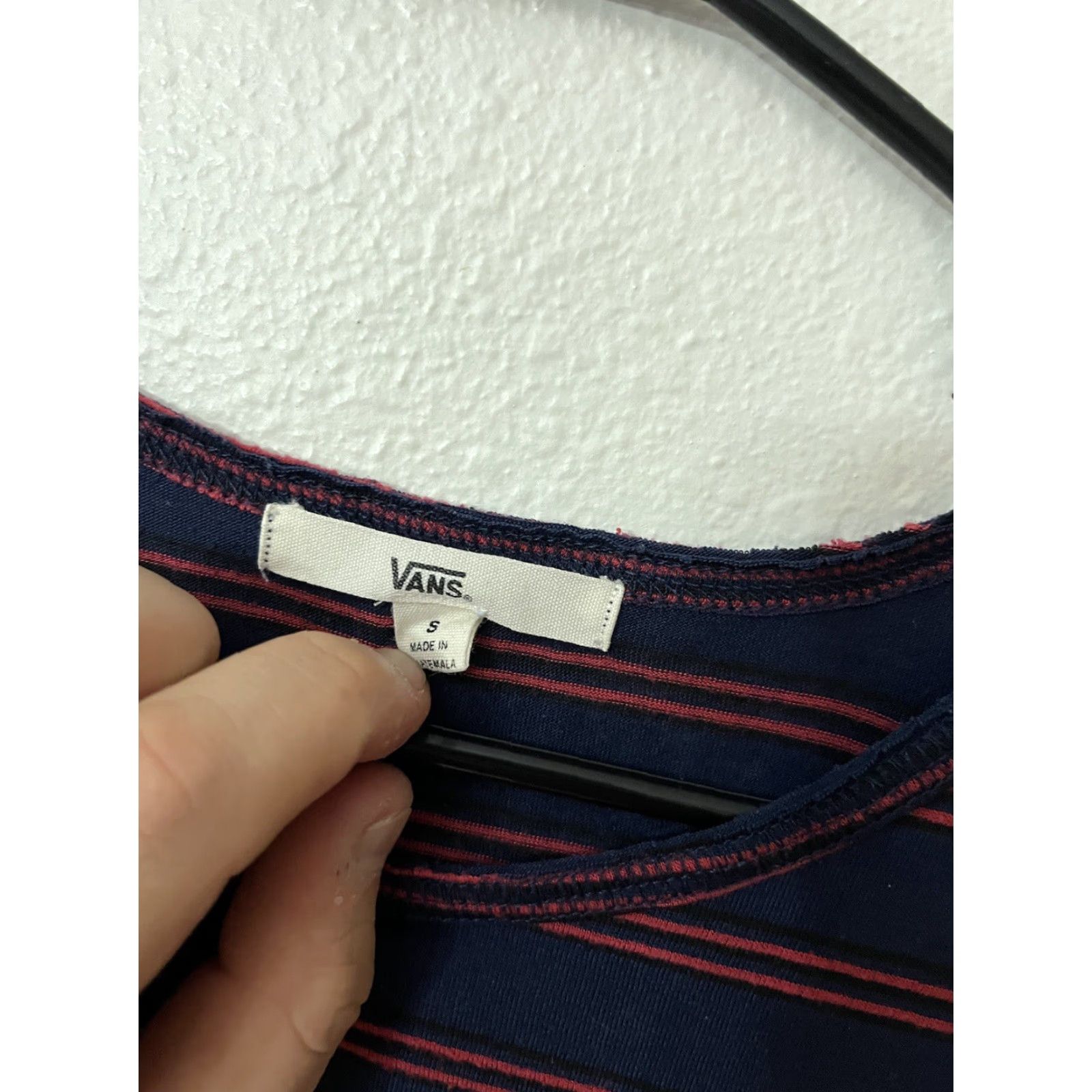 Vans Vans Womens Tank Top Striped Sheer Pullover Scoop Neck Small Multicolor Knit Logo 90s Style Block? Size S / US 4 / IT 40 - 2 Thumbnail