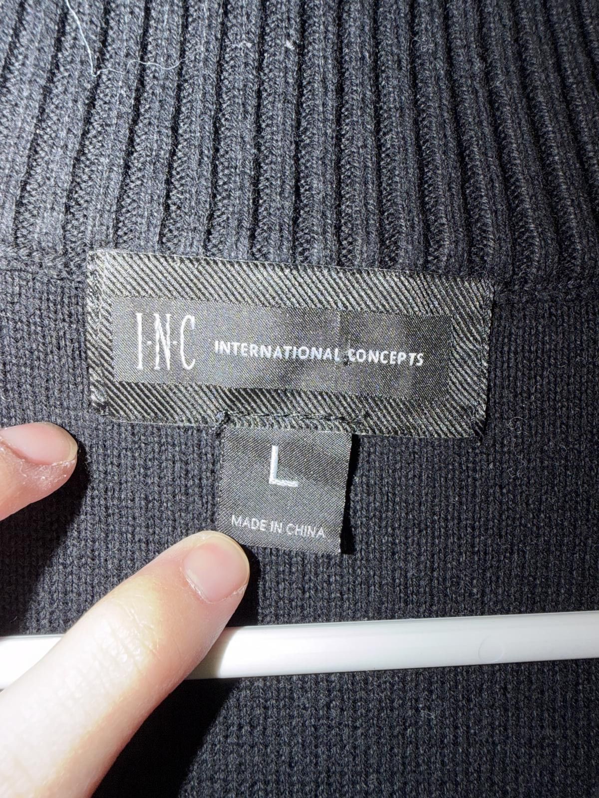 Other Men's I.N.C. International Concepts Cotton Zip-Up Sweater, L Size US L / EU 52-54 / 3 - 2 Thumbnail
