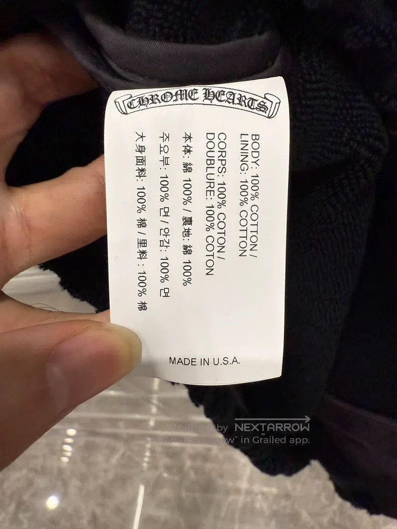 Chrome Hearts CHROME HEARTS Size L Cross towel bottom oversized silver bu Size US L / EU 52-54 / 3 - 6 Thumbnail