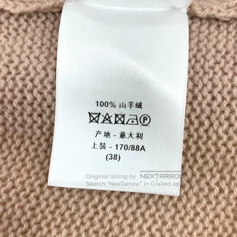 Dior Dior Oat-coloured cashmere lace-on long-sleeved knitted ca Size XS / US 0-2 / IT 36-38 - 7 Thumbnail
