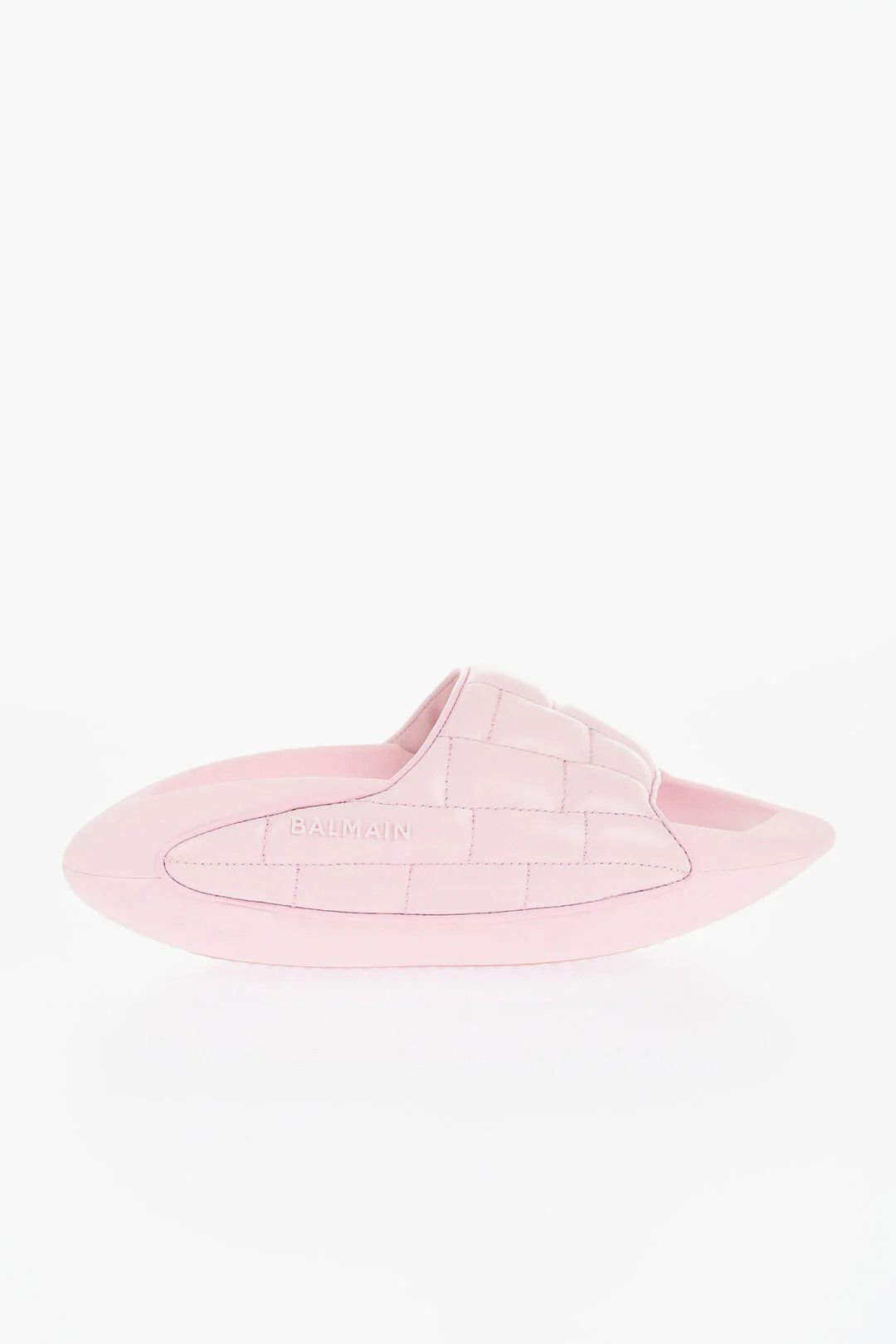 Balmain og1mm0326 Quilted Leather Sandals in Pink Size US 9 / IT 39 - 1 Thumbnail