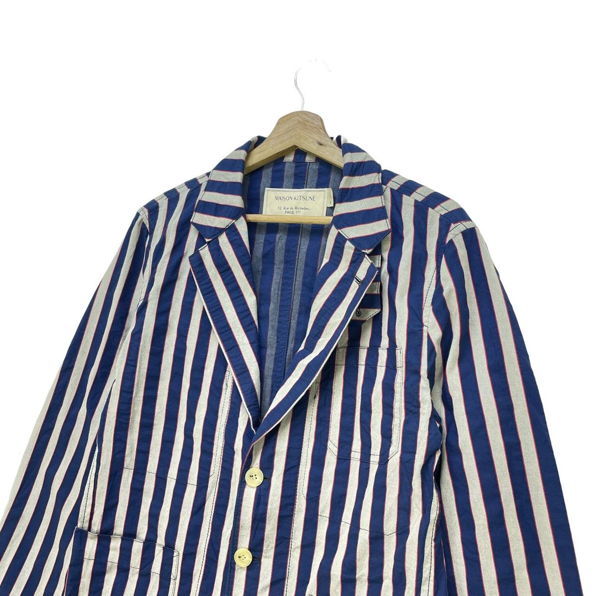 Maison Kitsune Maison Kitsune Stripe Style Worker Jacket Size US M / EU 48-50 / 2 - 3 Thumbnail