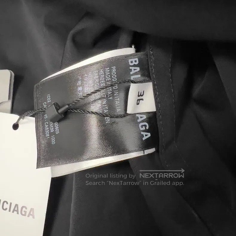 Balenciaga Balenciaga Logo Shirt with Special Tailoring Design Size XS / US 0-2 / IT 36-38 - 6 Thumbnail