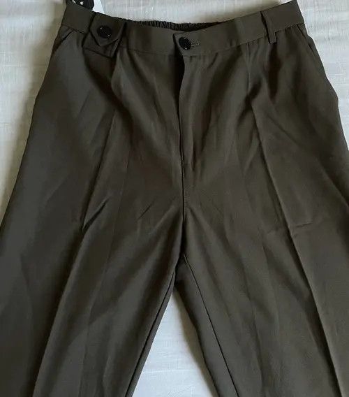 Japanese Brand Kawamura x Maki Brown Baggy Straight Leg Pants Size US 32 / EU 48 - 4 Thumbnail