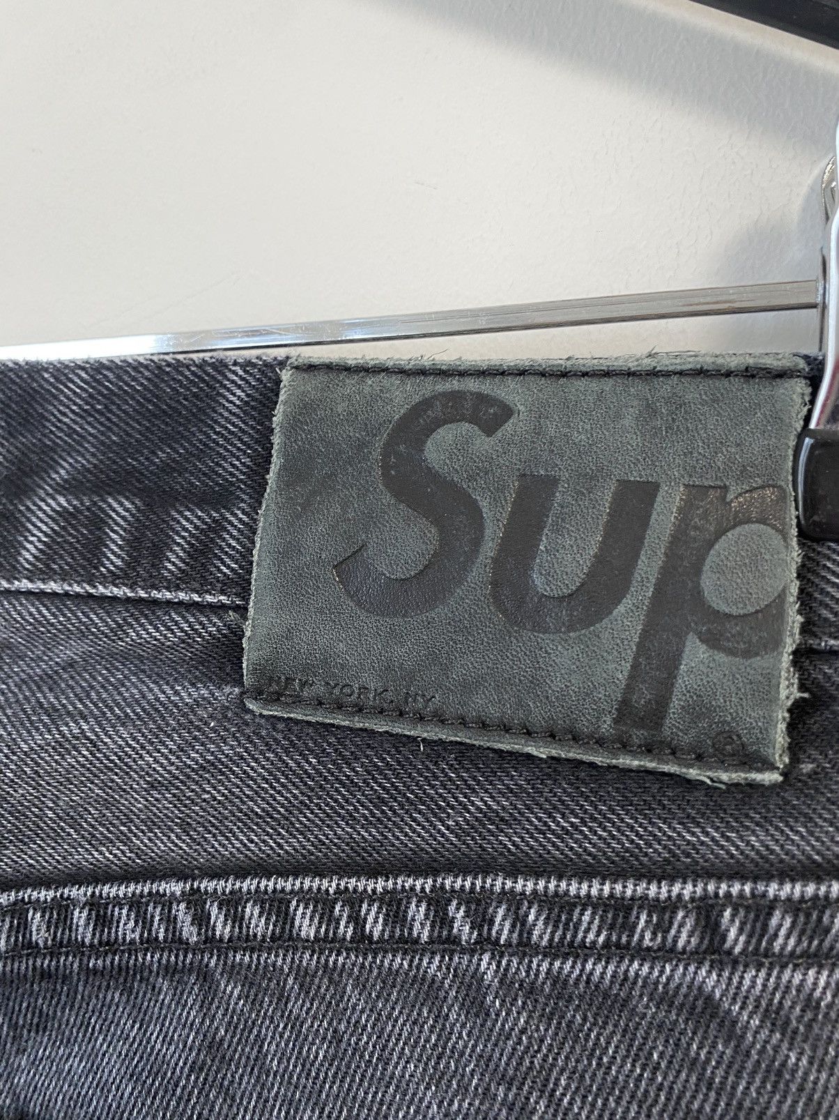 Supreme Supreme Dark Grey Cotton Slim Jeans Size:30 Size US 30 / EU 46 - 6 Thumbnail
