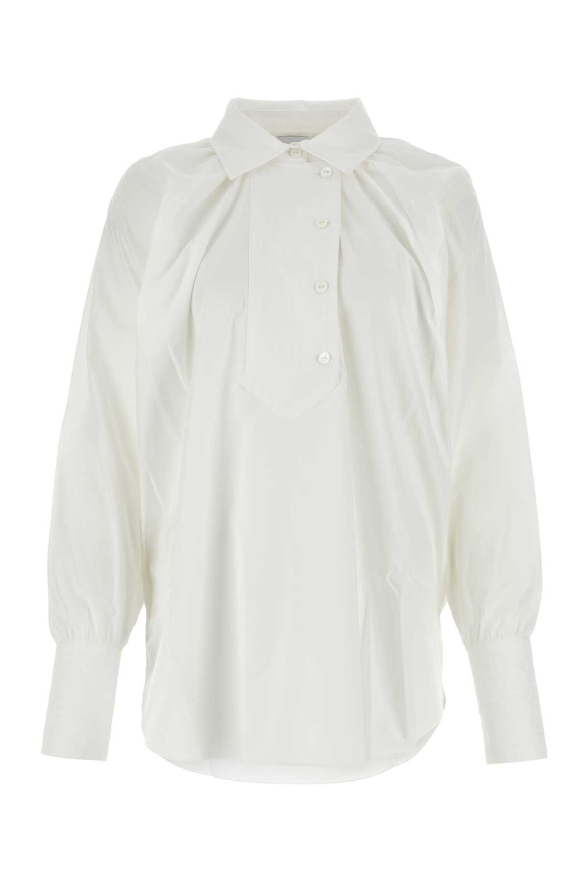 image of Patou White Poplin Oversize Shirt, Women's (Size XS)