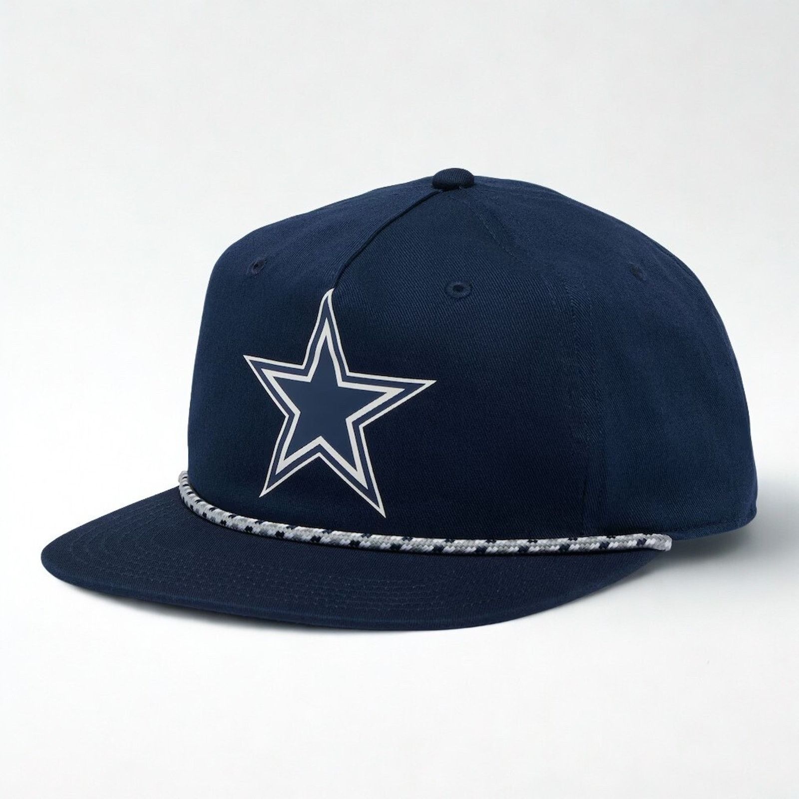 Columbia Dallas Cowboys Columbia PFG Navy Snapback Hat Rope Flat Bill Size ONE SIZE - 3 Thumbnail