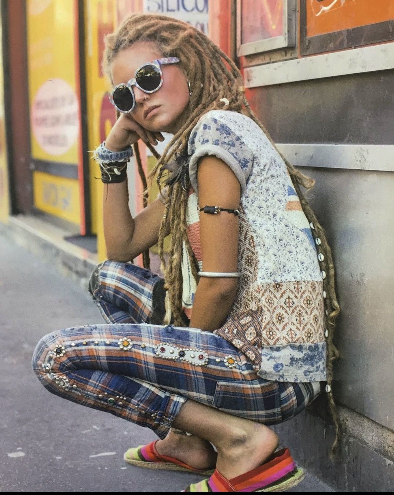 Kapital × Kapital Kountry Kapital S/S14 “ Sailor Ninja “ Plaid Gemstone Pant Size US 28 / EU 44 - 10 Thumbnail