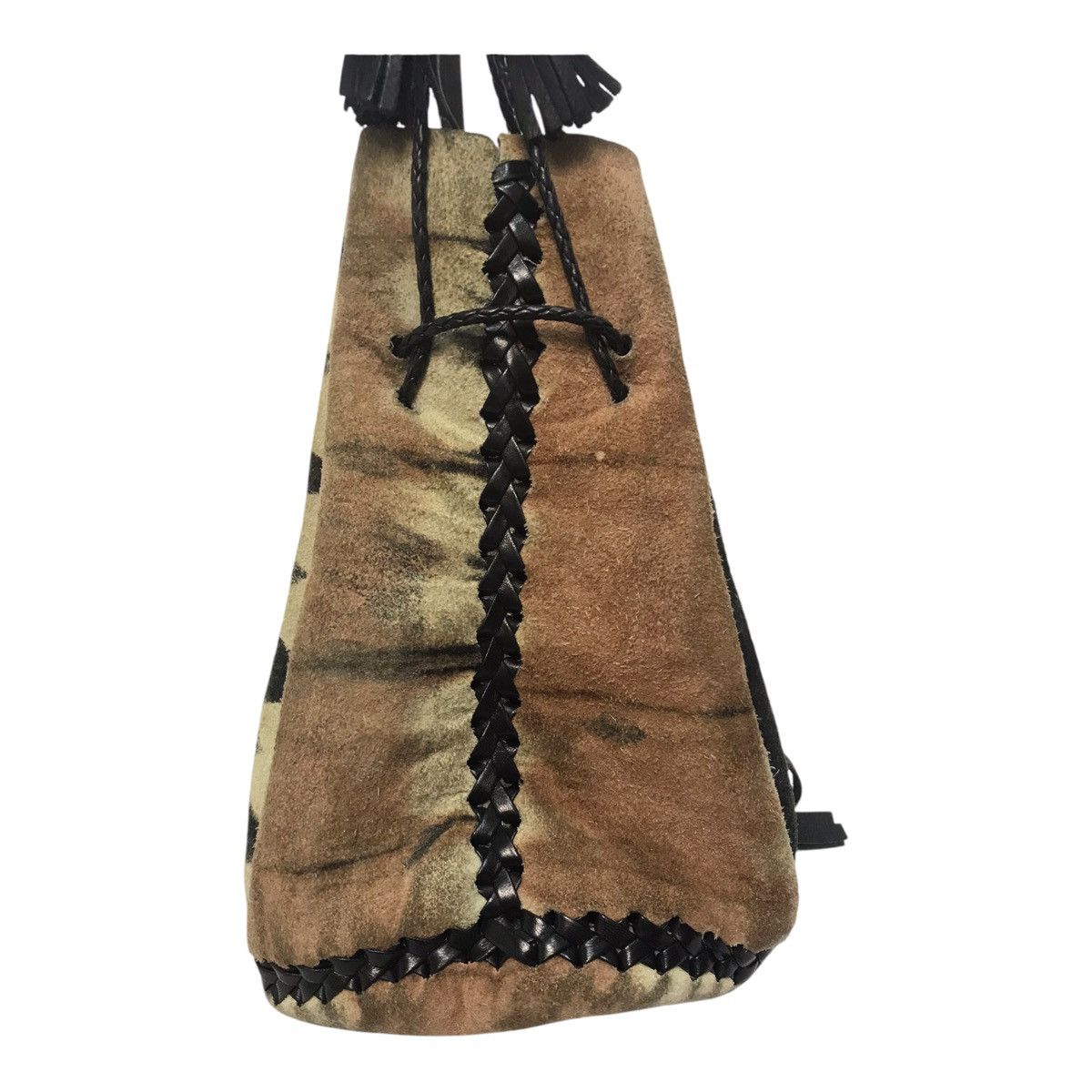 Leather × Vintage Wendy Nichol Whipsticth Suede Bullet Bag Size ONE SIZE - 4 Thumbnail