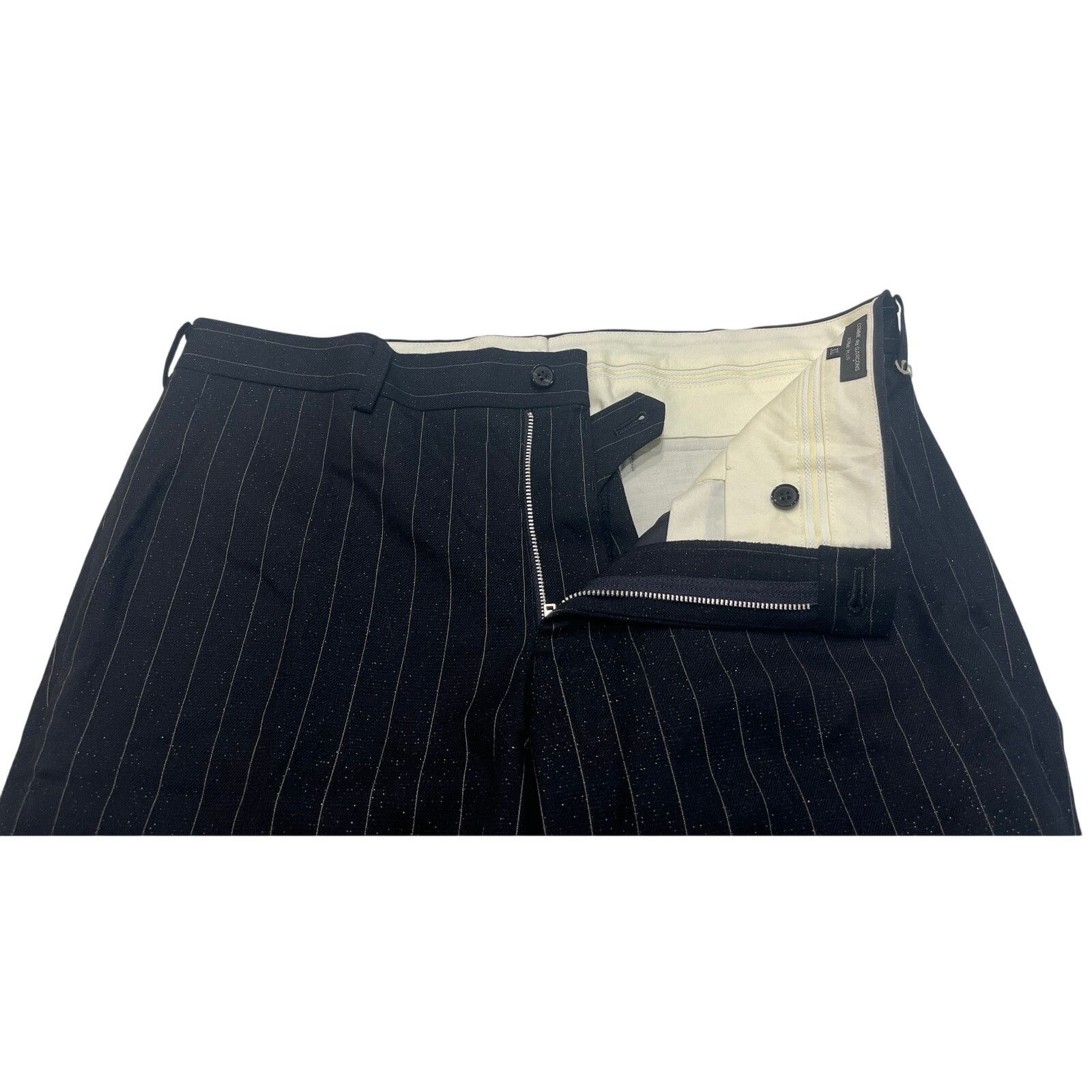 9-30 COMME DES GARCONS Men's Trousers Pin Stripe Black XL