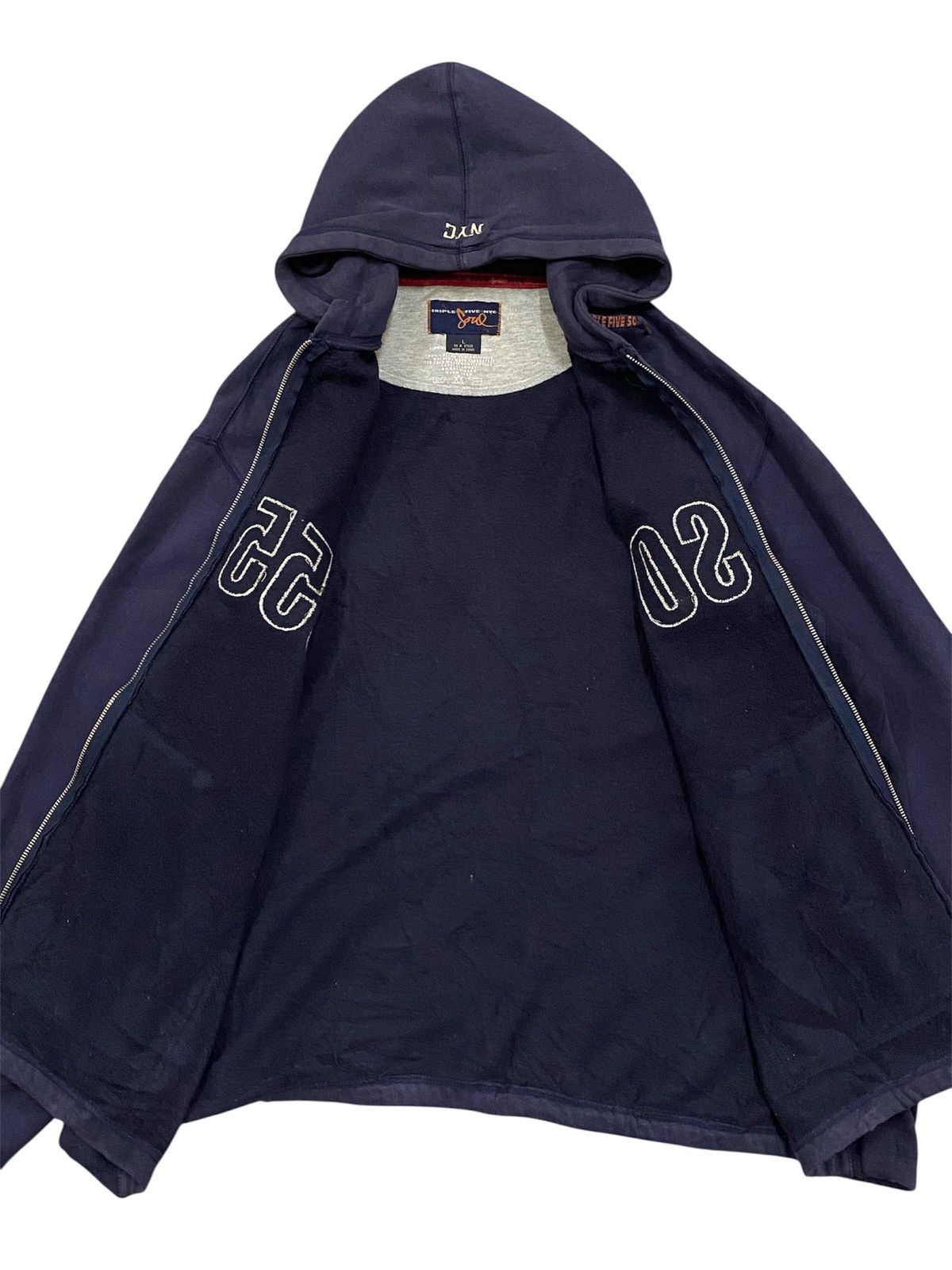 Triple 5 Soul Vintage Triple 5 Soul Hoodie Zipper Size US L / EU 52-54 / 3 - 3 Thumbnail