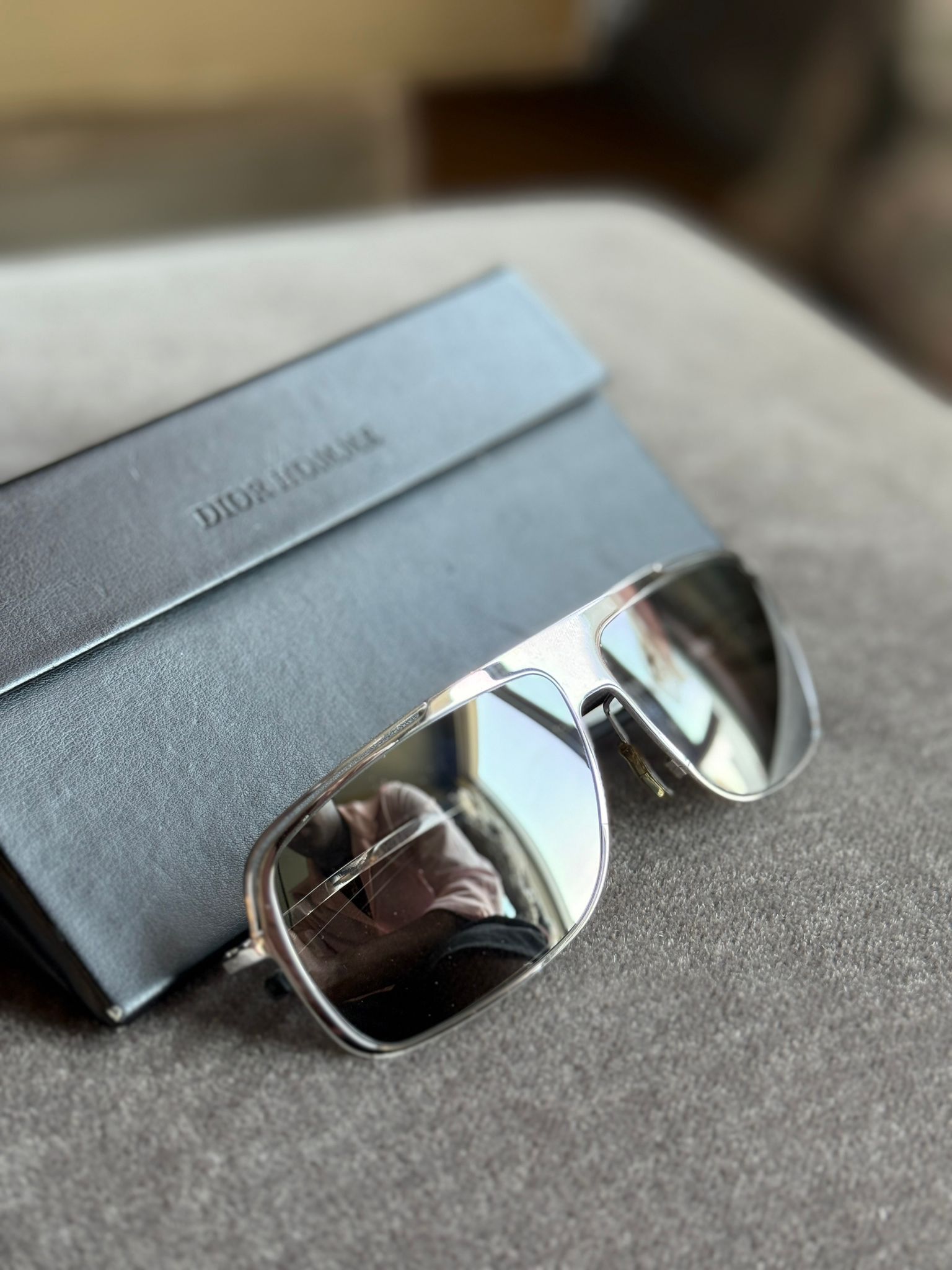 Dior Dior Homme Silver Aviator Sunglasses Size ONE SIZE - 2 Thumbnail