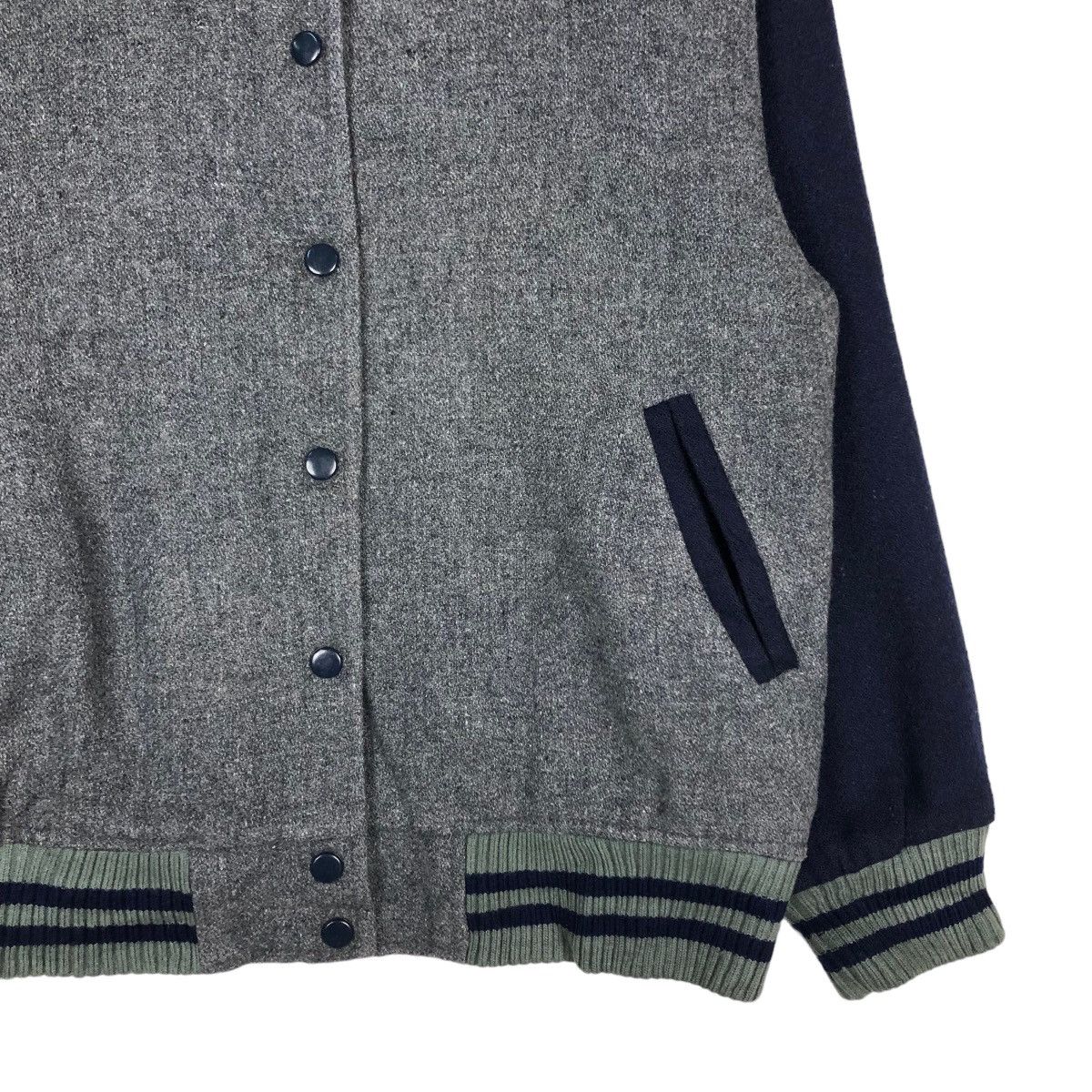 Japanese Brand × Vintage 📌VINTAGE WOOL VARSITY BOMBER JACKET VILLAGE GATE JAPAN Size US S / EU 44-46 / 1 - 6 Thumbnail