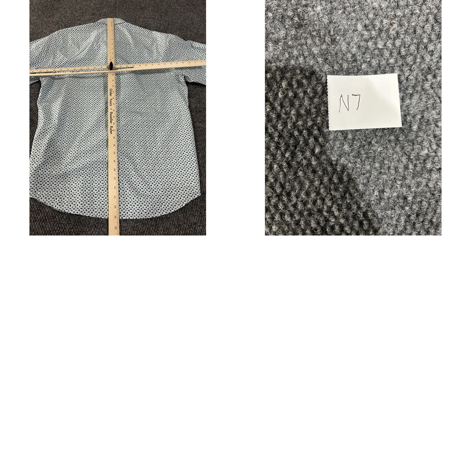 BUGATCHI Bugatchi Shirt Mens Large White Blue Dot Classic Fit Long Sleeve Cotton Size US L / EU 52-54 / 3 - 9 Thumbnail