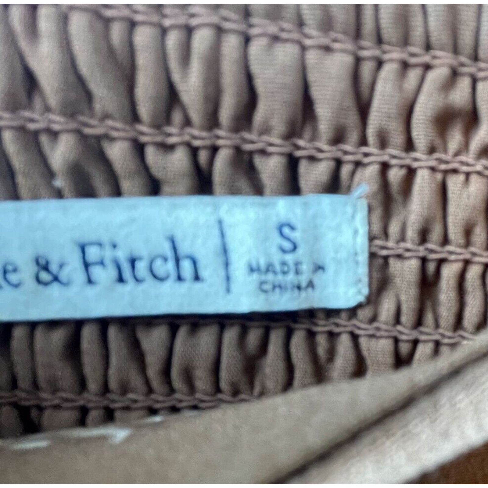 Abercrombie & Fitch Abercrombie & Fitch Dress S Brown Smocked Babydoll Romantic Size S / US 4 / IT 40 - 8 Thumbnail
