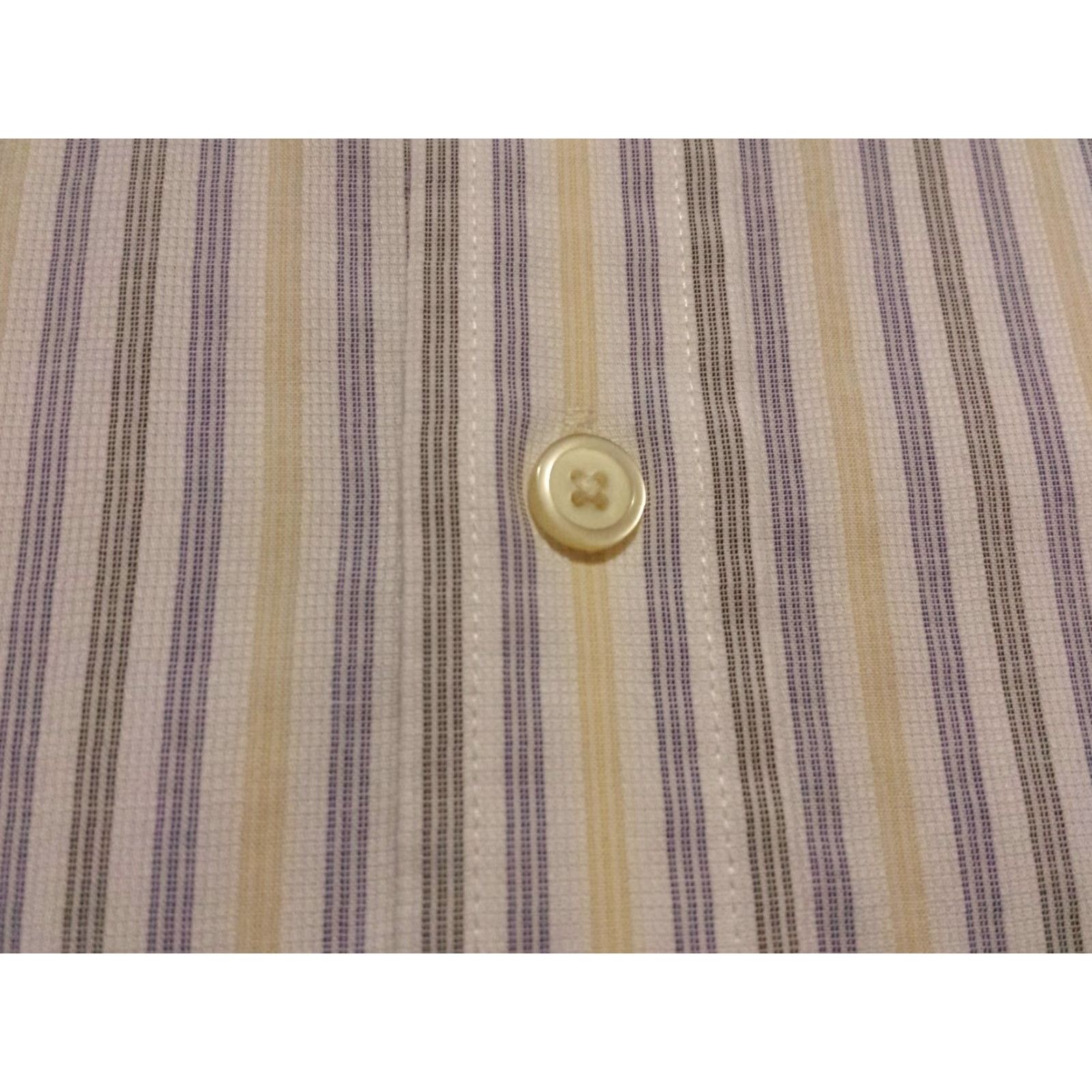 Banana Republic Banana Republic Mens Large Long Sleeve Button-Front Multicolor Striped Shirt Size US L / EU 52-54 / 3 - 3 Thumbnail