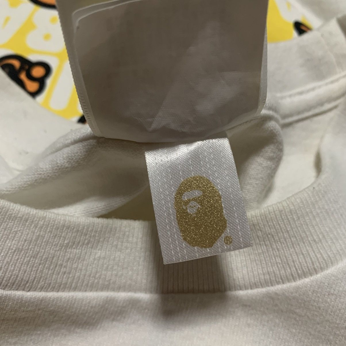 Bape Bape Medium Baby Milo Ape Head White Tee 'Junk Food' Size US M / EU 48-50 / 2 - 8 Thumbnail