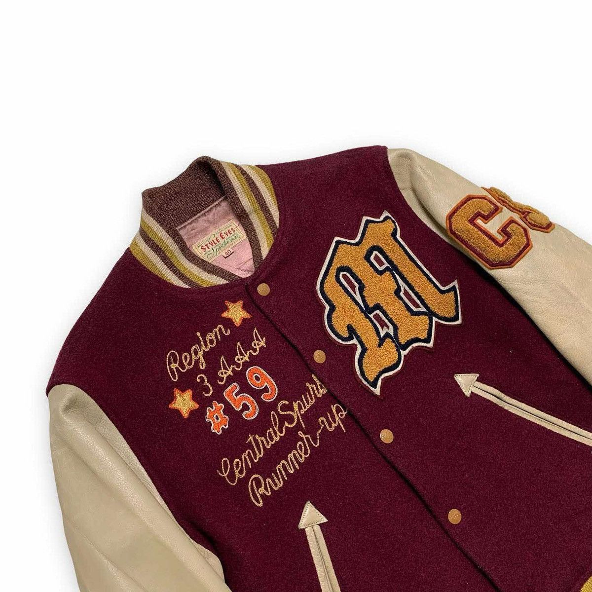 Whitesville Style Eye by Toyo enterprise Varsity Jacket Size US L / EU 52-54 / 3 - 10 Thumbnail