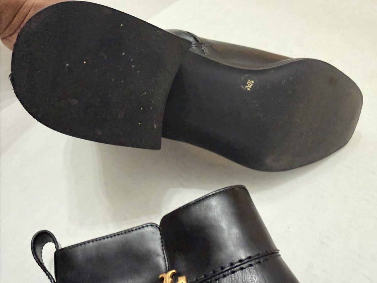 Tory Burch TORY BURCH LOGO BLACK LEATHER ANKLE BOOTS Size US 10 / IT 40 - 23 Thumbnail