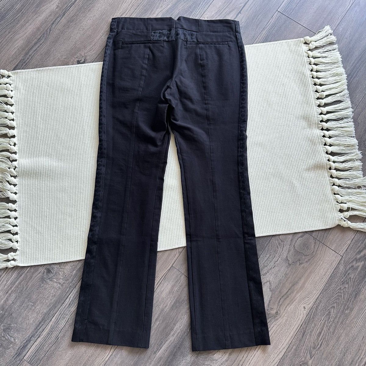 Roberto Cavalli Vintage Roberto Cavalli Boot Cut Black Trousers Size US 32 / EU 48 - 8 Thumbnail