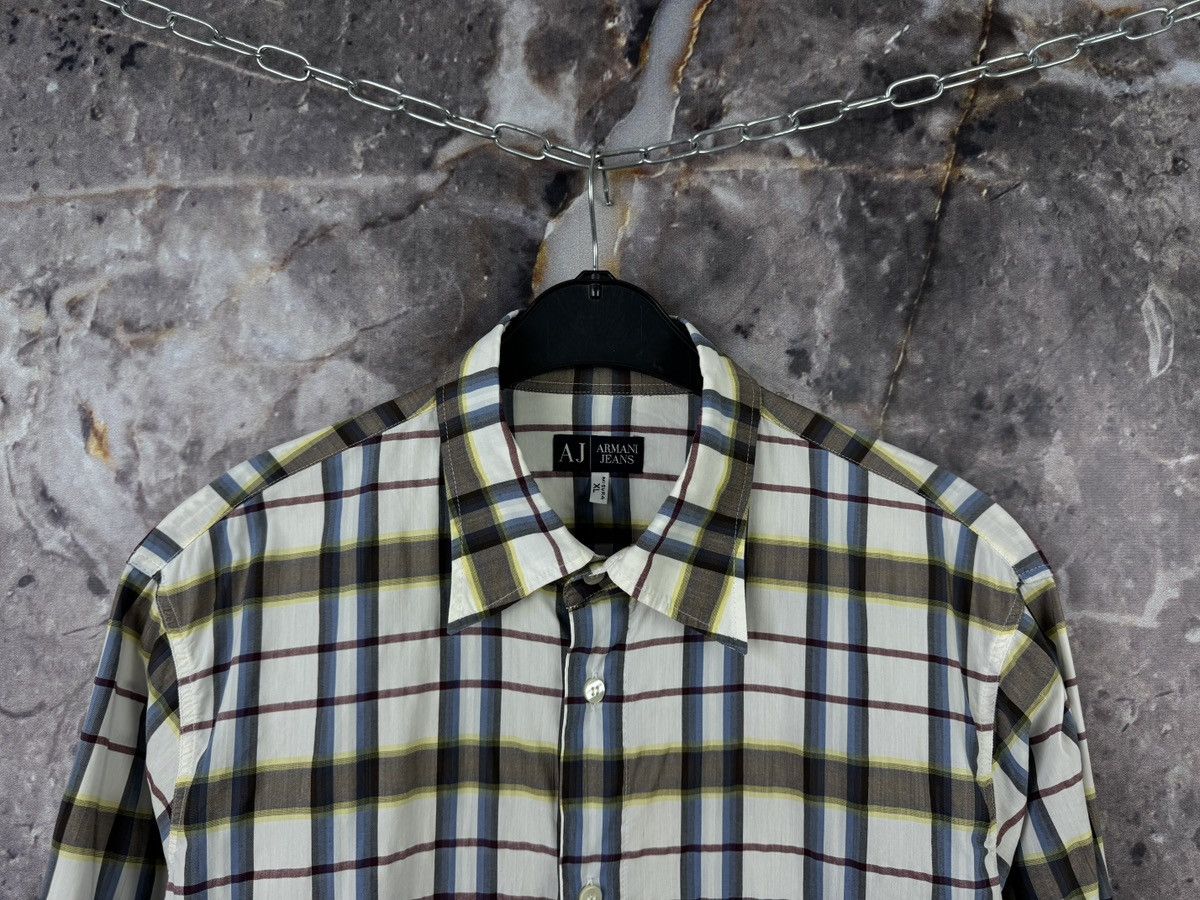 Armani Armani Jeans Men’s Plaid Button Up Shirt Long Sleeve Casual Size US XL / EU 56 / 4 - 2 Thumbnail