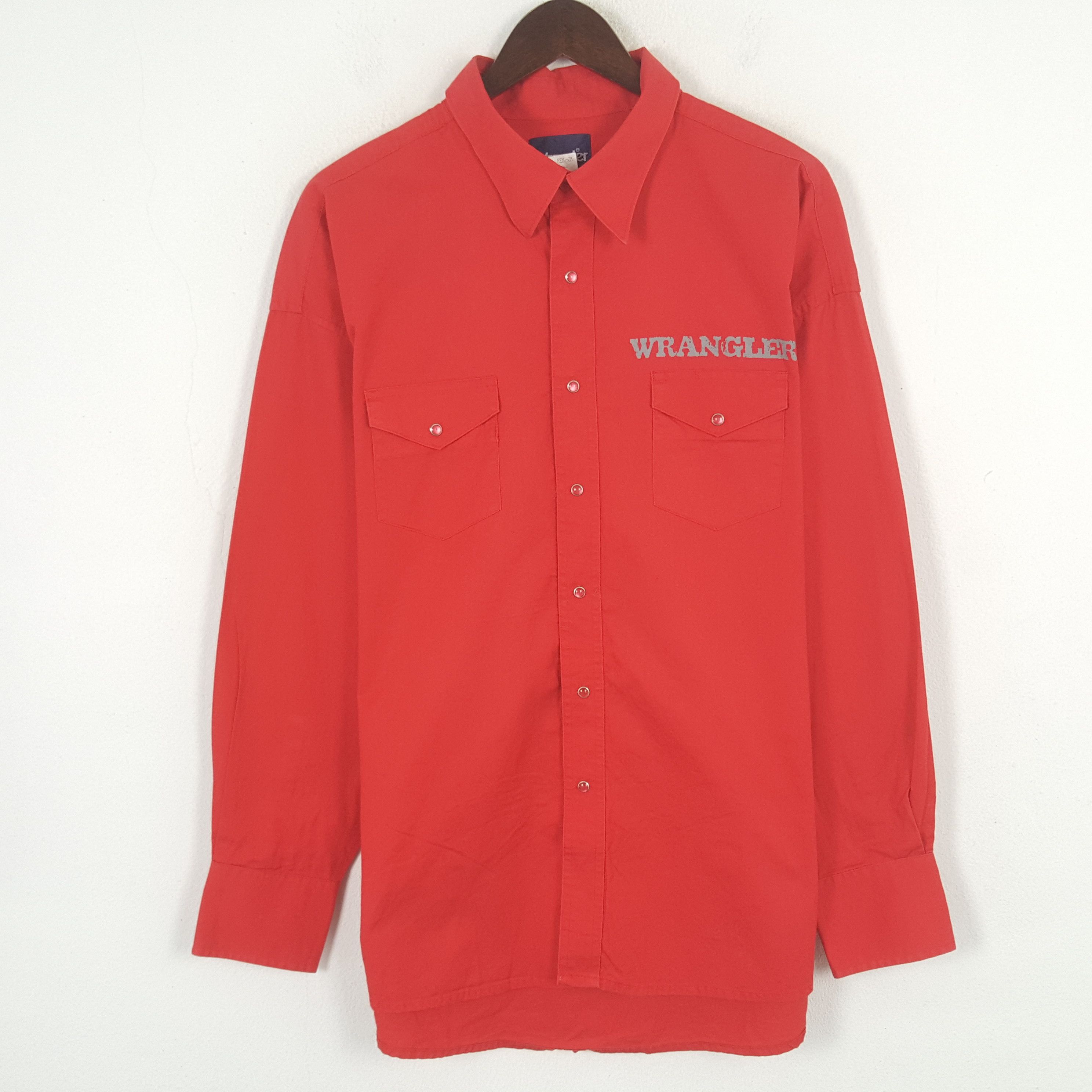 Japanese Brand × Vintage × Wrangler Vintage Wrangler Japan Worker Button Up Shirt C276N61 Size US XXL / EU 58 / 5 - 3 Thumbnail