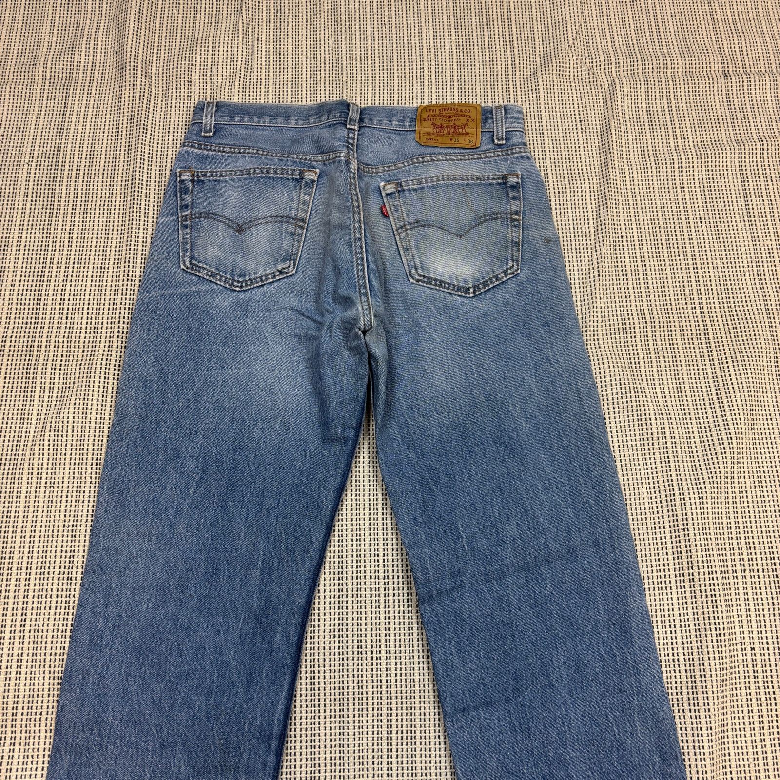 Levi's × Vintage Vintage 80s Levi's 501 XX Straight Leg Jeans 35x36 (32x32) Size US 32 / EU 48 - 2 Thumbnail