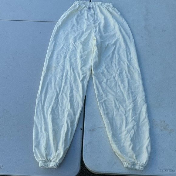 Boys Lie BOY’S LIE WHITE CLASSIC SWEATPANTS SZ MEDIUM M Size 24" / US 00 / IT 34 - 6 Thumbnail